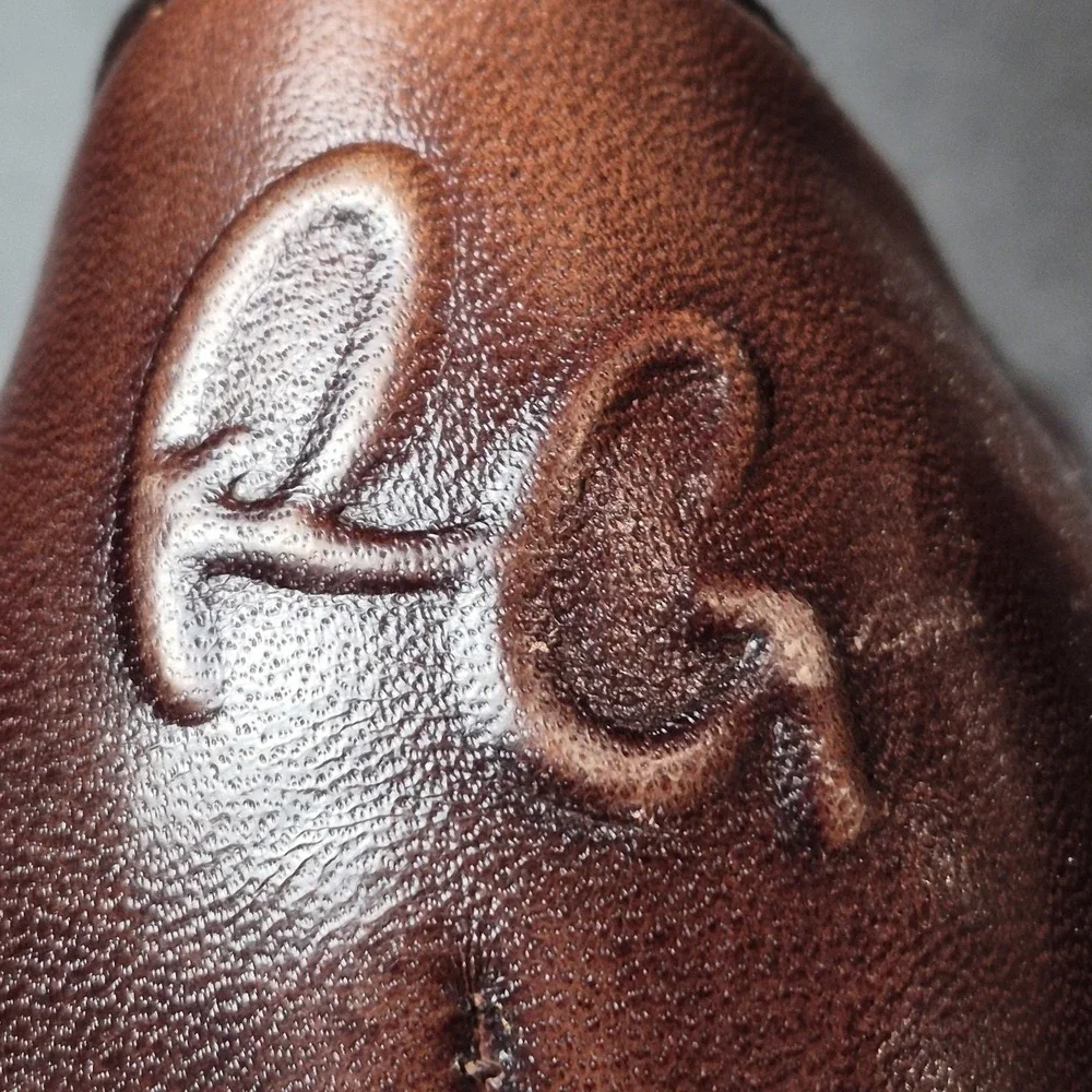 Robert Graham Men's US 9 Croc Embossed Skull Bit Loafers Brown Dress‎ Shoes